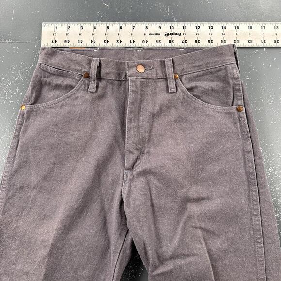 VTG Wrangler Jeans Mens 29x38 Gray Lavender Made in USA Slim Tall 13MWZ - Picture 4 of 8